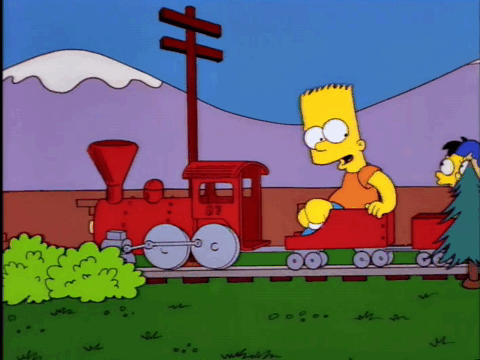 Gif named Bart so long suckers train