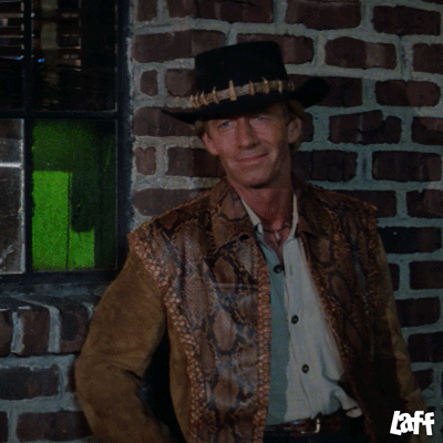 Gif named crocodile dundee gday