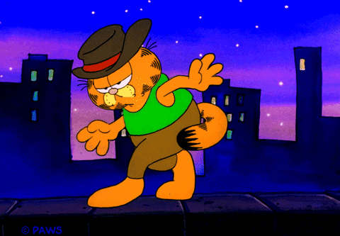 Gif named garfield dancing