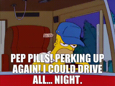 Gif named Homer pep pills