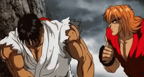 Gif named Ken and Ryu combo
