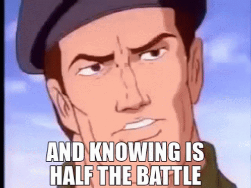 Gif named knowing is half the battle