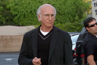 Gif named larry david unsure