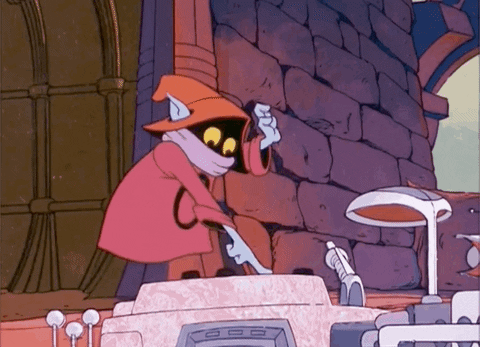Gif named Orko pusing buttons
