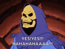 Gif named skeletor yes yes hahahaha