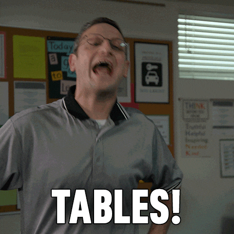 Gif named tables!