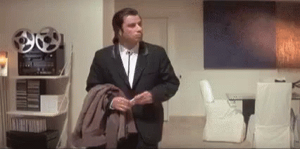 Gif named Travolta confused