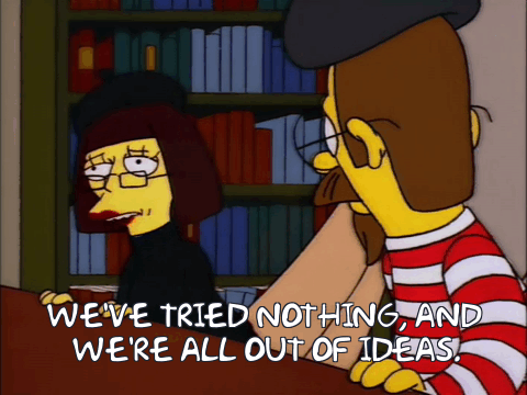Gif named we've tried nothing and we're all out of ideas